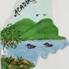 Acadia With Loons On Maine State Ceramic Ornament