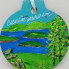 Cadillac Mountain Acadia Painted Wood Ornament