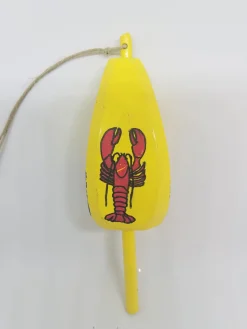 Lobster On Yellow Buoy Ornament