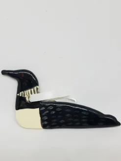 Loon Ceramic Clay Ornament