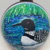 Loon Painted Glass Ornament