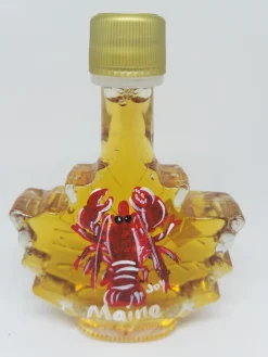 Maine Maple Syrup With Lobster Painted Glass 1.7 Oz
