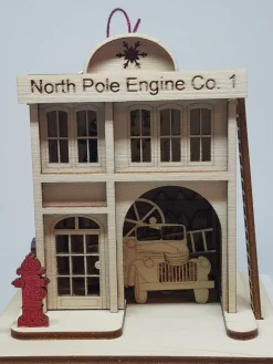 North Pole Engine Firehouse Ginger Cottage