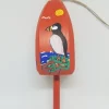 Puffin On Orange Buoy Ornament