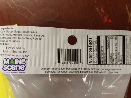 Wicked Good Maine Gummy Lobsters
