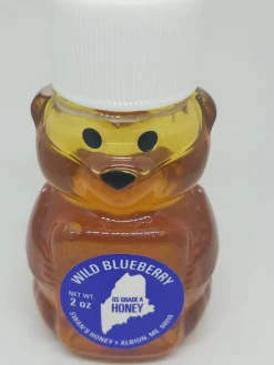 Wild Blueberry Honey Bear 2 Oz